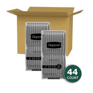 Depend FIT-FLEX Incontinence Underwear for Men, Maximum Absorbency, Disposable, XXL, Grey, 44 Count - Image 2