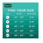 DEPEND MAX Absorb Underwear BLSH Female XLRG 68 - Image 5