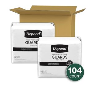 Depend Incontinence Guards for Men, Maximum Absorbency, 52 Count (Pack of 2) - Image 2