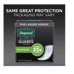 Depend Incontinence Guards for Men, Maximum Absorbency, 52 Count (Pack of 2) - Image 3