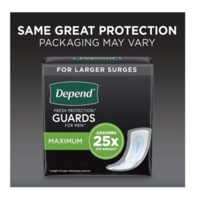 Depend Incontinence Guards for Men, Maximum Absorbency, 52 Count (Pack of 2) - Image 3