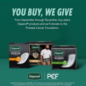 Depend Real Fit Incontinence Briefs for Men, Maximum Absorbency, S/M, Grey, Packaging May Vary - Image 2