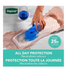 Depend FIT-FLEX Incontinence Underwear for Women, Disposable, Maximum Absorbency, Large, Blush, 17 Count - Image 2