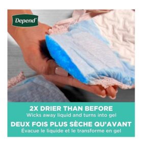 Depend FIT-FLEX Incontinence Underwear for Women, Disposable, Maximum Absorbency, Large, Blush, 17 Count - Image 3