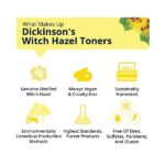 Dickinson's Enhanced Witch Hazel Hydrating Toner with Rosewater, Alcohol Free, 98% Natural Formula, 16 Fl. Oz. - Image 3