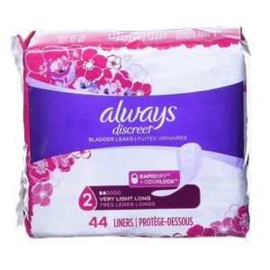 Discreet, Incontinence Liners, Very Light, Long Length, 44 Count - Image 2