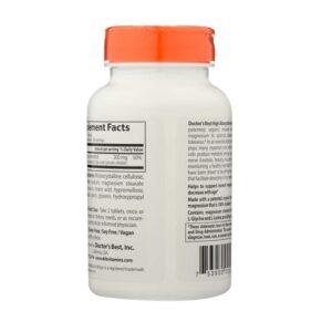 Doctor'S Best High Absorption Chelated Magnesium - 100 Mg, 120 Tablets - Image 2