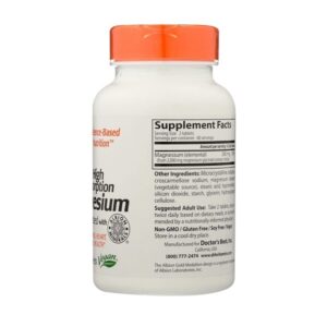 Doctor'S Best High Absorption Chelated Magnesium - 100 Mg, 120 Tablets - Image 5