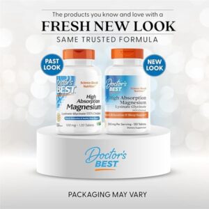 Doctor'S Best High Absorption Chelated Magnesium (Muscle Relaxation & Healthy Sleep Support) - 120 Tablets - Image 2