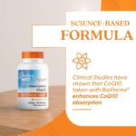 Doctor's BEST High Absorption Coq10 With Bioperine, 100 Mg, 120 Softgels - Image 5