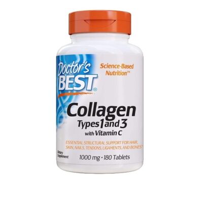 Doctor's Best, Best Collagen Types 1 & 3, 1000 mg, Pack of 180 Tablets