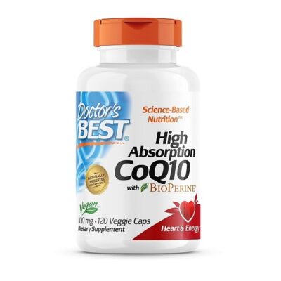 Doctor's Best High Absorption CoQ10 with Bioperine, 100 mg (120 Veggie Caps)