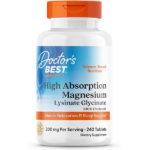 Doctor's Best, High Absorption Magnesium, 100% Chelated, 240 Tablets