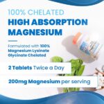 Doctor'S Best High Absorption Chelated Magnesium (Muscle Relaxation & Healthy Sleep Support) - 120 Tablets - Image 5