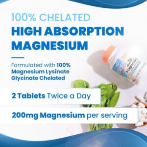 Doctor'S Best High Absorption Chelated Magnesium (Muscle Relaxation & Healthy Sleep Support) - 120 Tablets - Image 4