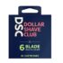 Dollar Shave Club 6-Blade Razor Refill Cartridges for an Extra Close Shave Shave with Precision 4 Count