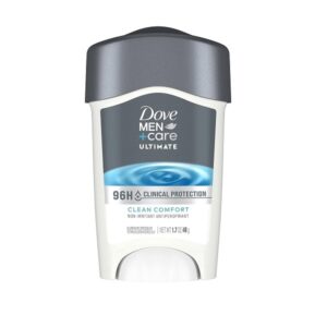 Dove Men + Care Clinical Protection Antiperspirant Deodorant Solid, Clean Comfort, 1.7 Ounce - Image 1