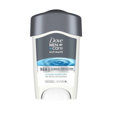 Dove Men + Care Clinical Protection Antiperspirant Deodorant Solid, Clean Comfort, 1.7 Ounce