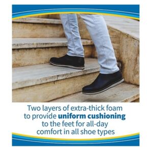 Dr. Scholl's Comfort Double Air-Pillo Insoles, 1 Pair, Men Size 7-13, Women Size 5-10 - Image 5