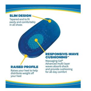 Dr. Scholls Comfort Heel Cushions for Men, 1 Pair, Size 8-13 - Image 4