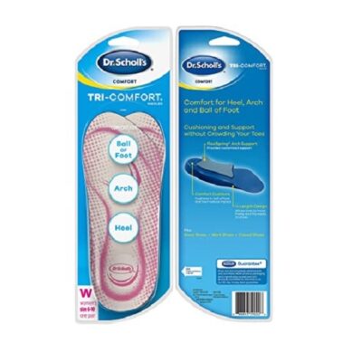 Dr. Scholls Comfort Tri-Comfort Insoles for Women, 1 Pair, Size 6-10