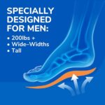 Dr. Scholls Comfort and Energy Extra Support Insoles for Men, 1 Pair, Size 8-14 - Image 2