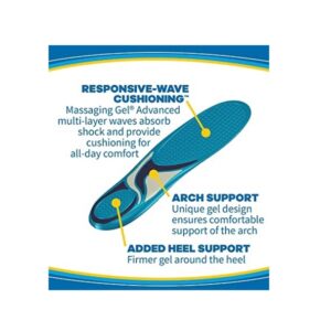Dr. Scholl's Comfort and Energy Massaging Gel Insoles for Men, 1 Pair, Size 8-14 - Image 4