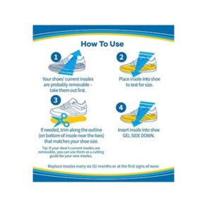 Dr. Scholl's Comfort and Energy Massaging Gel Insoles for Men, 1 Pair, Size 8-14 - Image 6