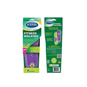 Dr. Scholls Fitness Walking Insoles Reduce Stress and Strain, Green /Purple (43219-96036) - Image 3