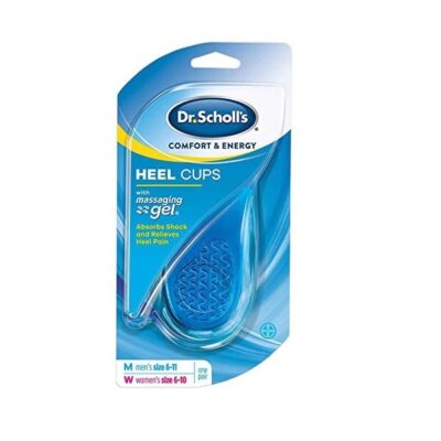 Dr. Scholl's Massaging Gel Heel Cups, Medium, 1 Pair Package