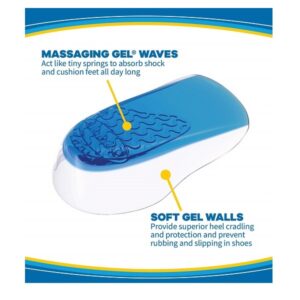 Dr. Scholl's Massaging Gel Heel Cups, Medium, 1 Pair Package - Image 4