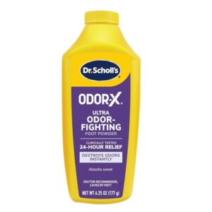 Dr. Scholl's OdorX All Day Deod Powder. 6.25 Ounces, (Pack of 3) - Image 1