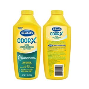 Dr. Scholl's Odor-x Sweat Absorbing Foot Powder, 7 Ounce (Pack of 1) - Image 5