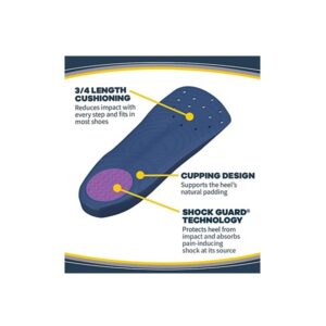 Dr. Scholls Pain Relief Orthotics for Heel for Men, 1 Pair, Size 8-12 - Image 4