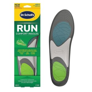 Dr. Scholl's Run Active Comfort Insoles,Men's, 1 Pair, Trim to Fit Inserts