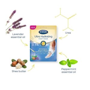 Dr. Scholl's Ultra Hydrating Foot Mask 3 Pack , Intensely Moisturizes Repairs and Softens Rough Dry Skin with Urea, 3 Count 1 Pair - Image 3