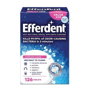 Efferdent Original Anti-Bacterial Denture Cleanser (Tablets, 126 Count) - Image 1