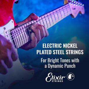 Elixir Strings Electric Guitar Strings, 6-String, Medium NANOWEB Coating - Image 4