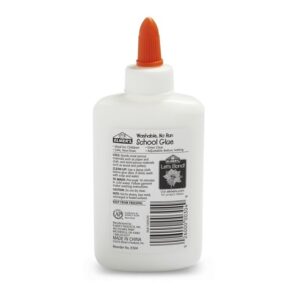 Elmer's Washable No-Run School Glue, 4 oz, 1 Bottle (E304) - Image 3