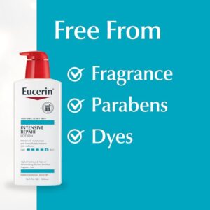 Eucerin Intensive Repair Lotion - Rich Lotion for Very Dry, Flaky Skin - Use After Washing With Hand Soap - 16.9 fl. oz. - Image 5
