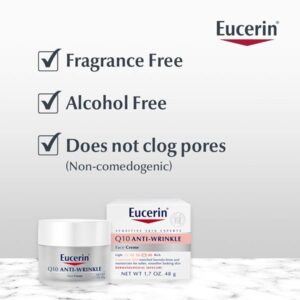 Eucerin Q10 Anti-Wrinkle Sensitive Skin Creme, 1.7 Ounce Jar - Image 4