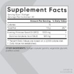 Evening Primrose Oil (1300mg) from Cold-Pressed Evening Primrose Flower | Non-GMO Verified, Hexane & Gluten Free (30 Liquid Softgels) - Image 3