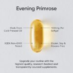 Evening Primrose Oil (1300mg) from Cold-Pressed Evening Primrose Flower | Non-GMO Verified, Hexane & Gluten Free (30 Liquid Softgels) - Image 6