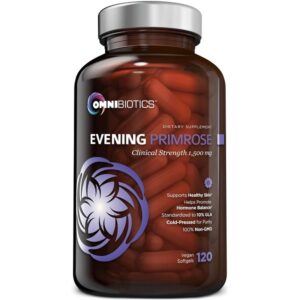 Evening Primrose Oil Capsules 1,500 mg Clinical Strength Vegan Softgels - Image 1