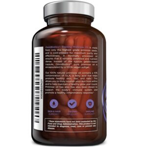 Evening Primrose Oil Capsules 1,500 mg Clinical Strength Vegan Softgels - Image 2
