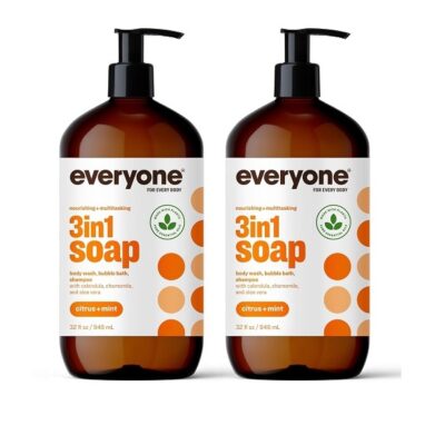 Everyone 3-In-1 Soap, Citrus plus Mint, 32 oz, 2 Count