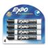 Expo Low Odor Chisel Tip Dry Erase Markers, 4 Black Markers (80661)