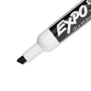 Expo Low Odor Chisel Tip Dry Erase Markers, 4 Black Markers (80661) - Image 3