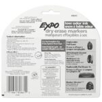 Expo Low Odor Chisel Tip Dry Erase Markers, 4 Black Markers (80661) - Image 8