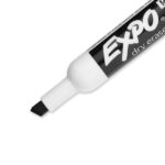 Expo Low Odor Chisel Tip Dry Erase Markers, Black, 12 Pack (80001) - Image 3
